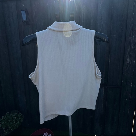 Torrid CreamSuper Soft Rib Sleeveless Top - Picture 9 of 11